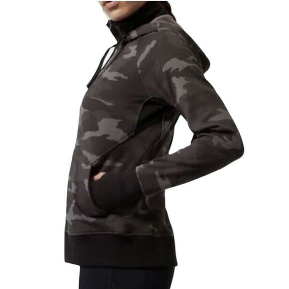 Athleta‎ Triump Activewear Printed Camo Full Zip Up Hoodie Sweatshirt Size Small - Picture 16 of 16